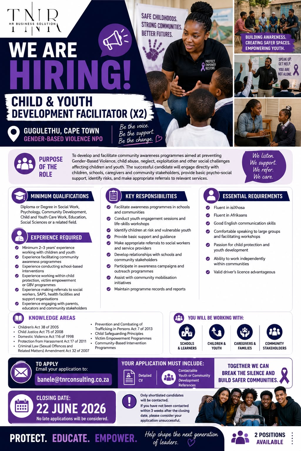 Youth Facilitator Recruitment Poster